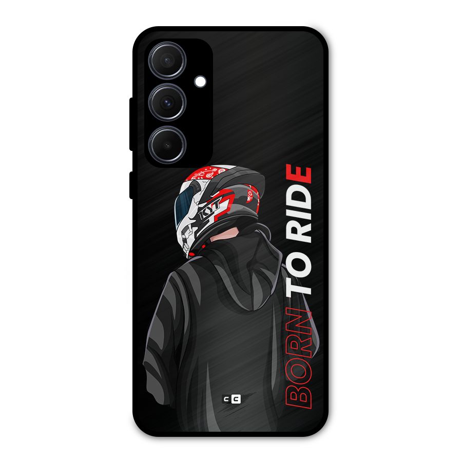 Born To Ride Metal Back Case for Galaxy A35