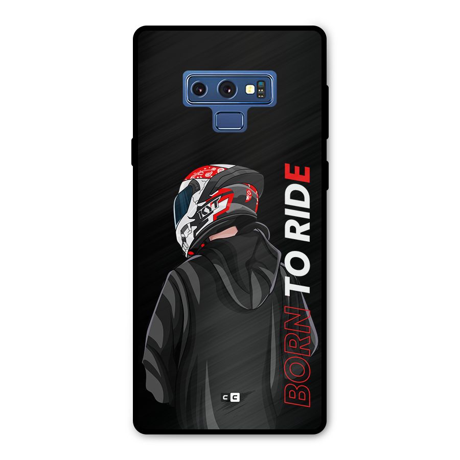 Born To Ride Metal Back Case for Galaxy Note 9