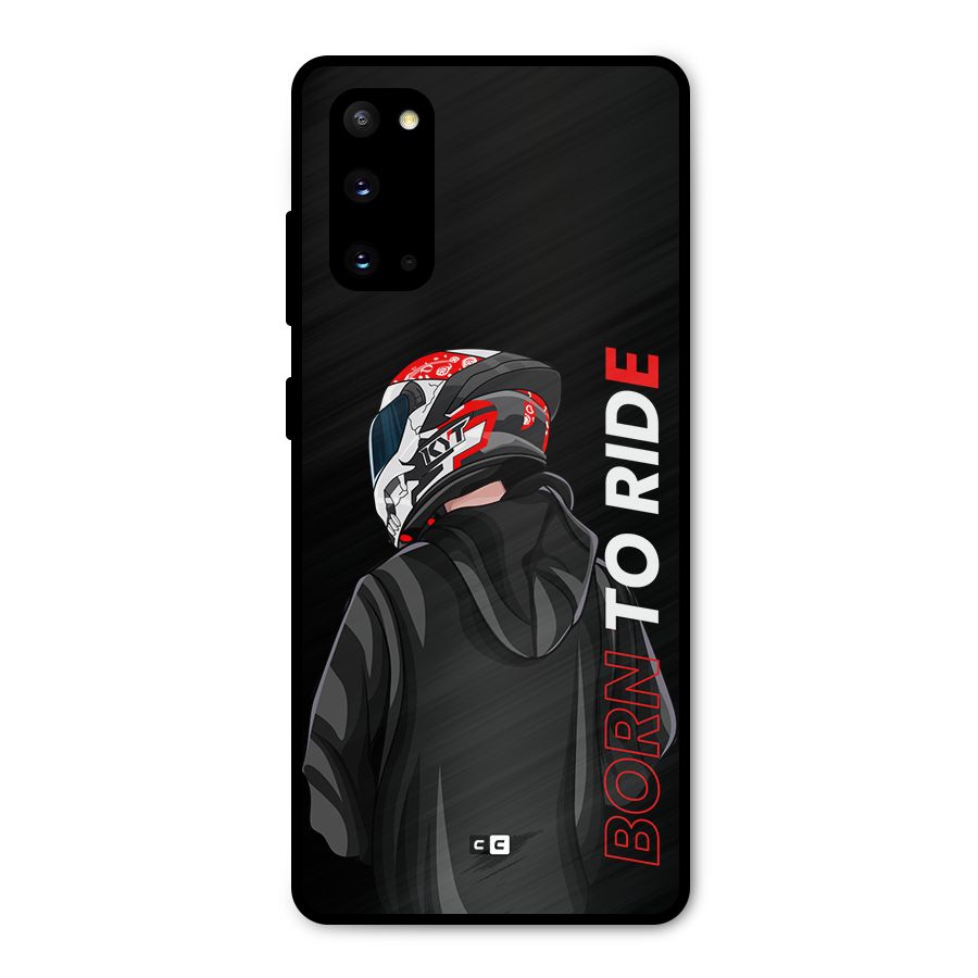Born To Ride Metal Back Case for Galaxy S20