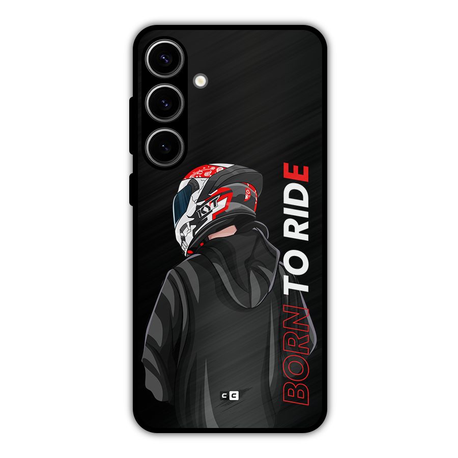 Born To Ride Metal Back Case for Galaxy S24 Plus