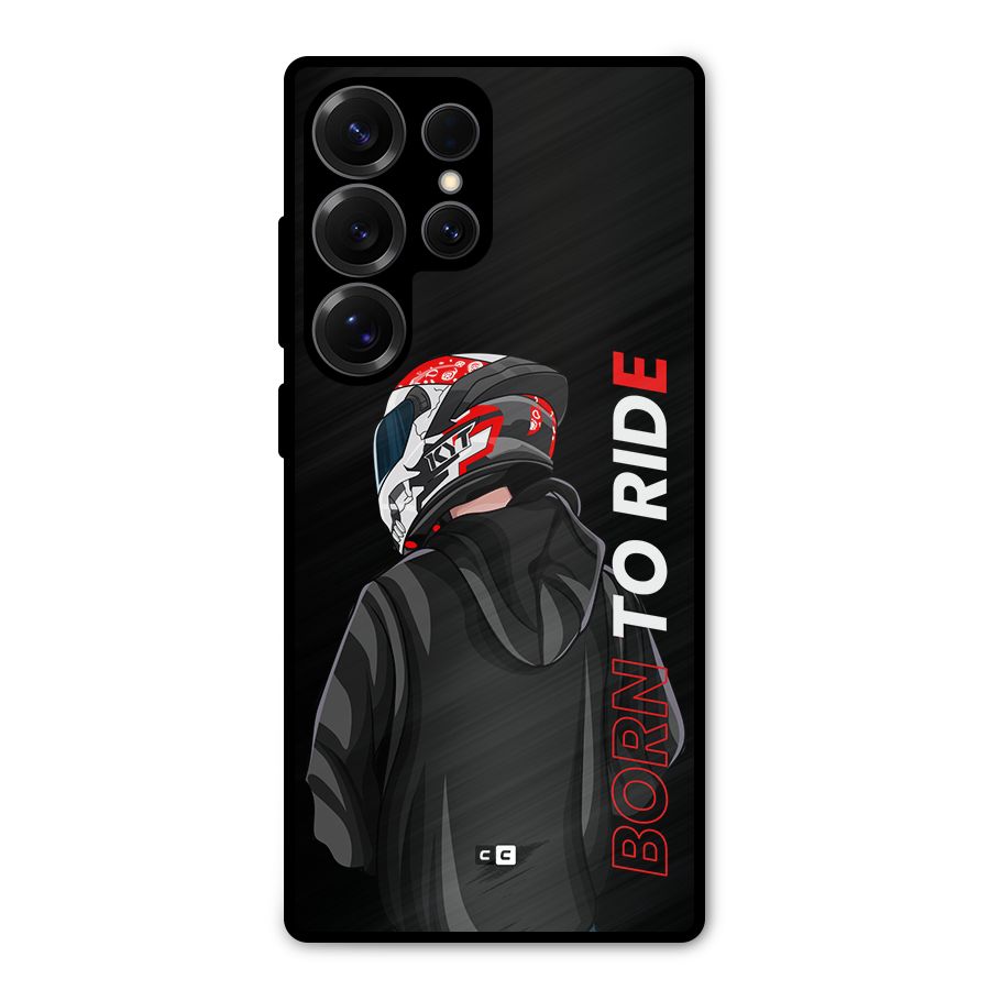 Born To Ride Metal Back Case for Galaxy S25 Ultra