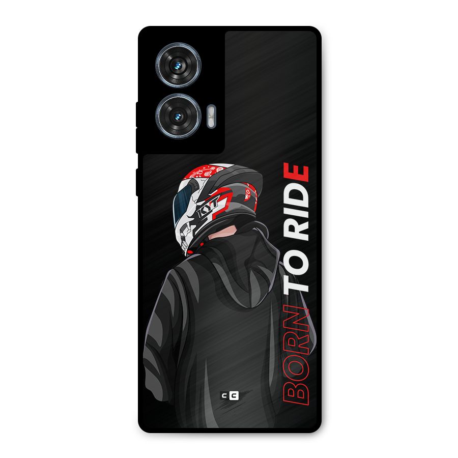 Born To Ride Metal Back Case for Motorola Edge 50 Fusion