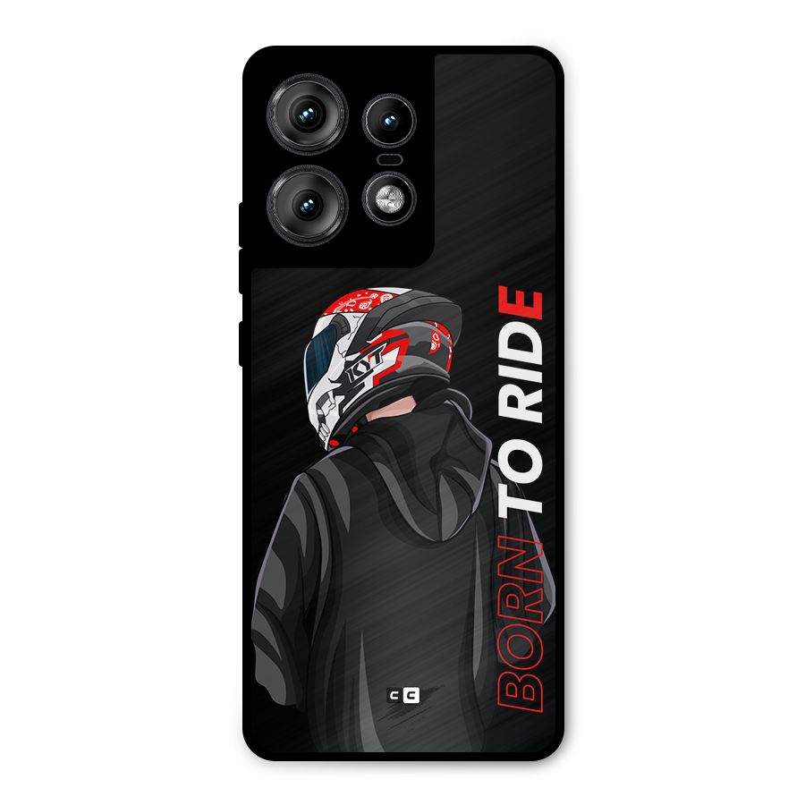 Born To Ride Metal Back Case for Motorola Edge 50 Pro