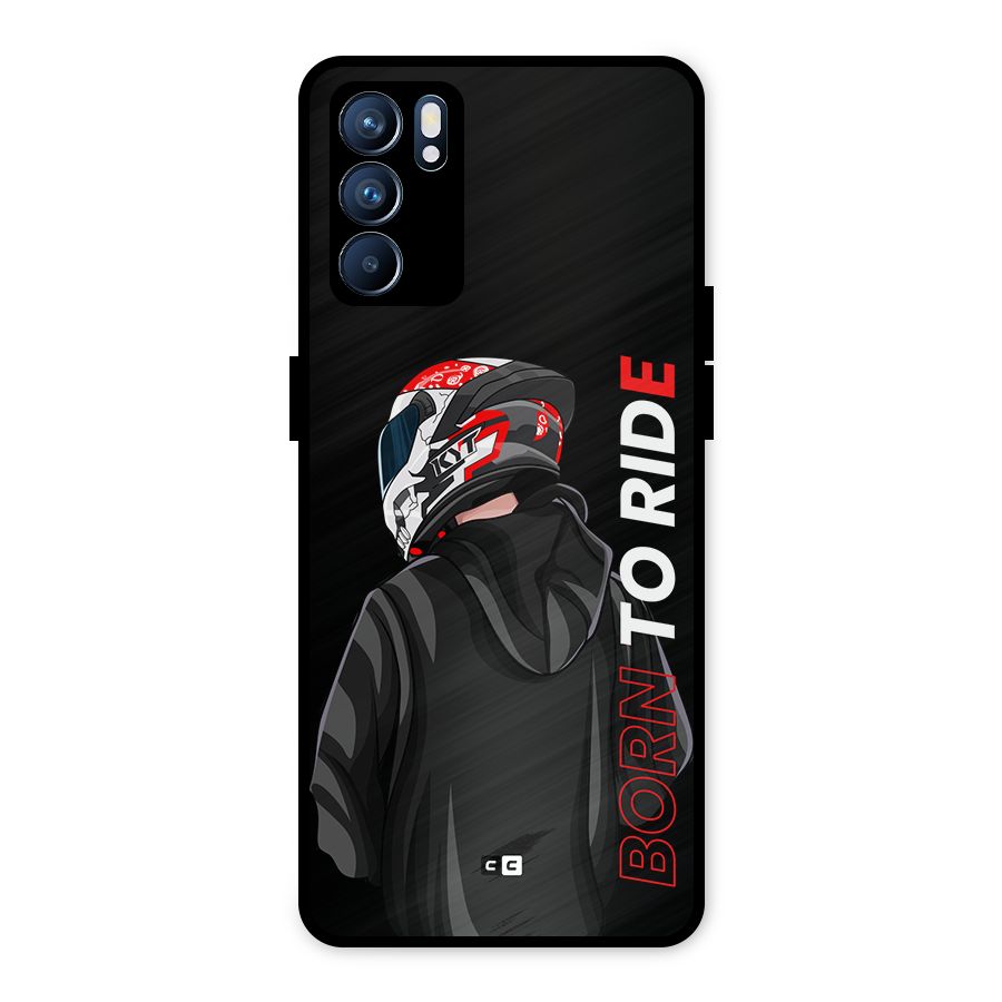 Born To Ride Metal Back Case for Oppo Reno6 5G