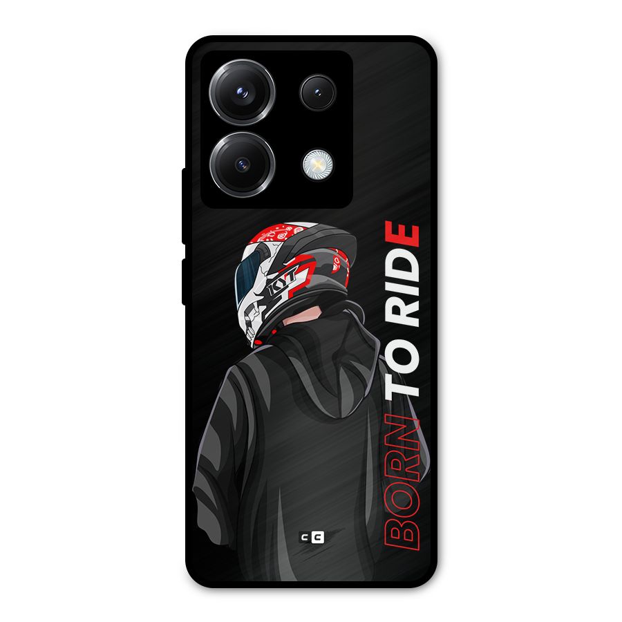 Born To Ride Metal Back Case for Poco X6