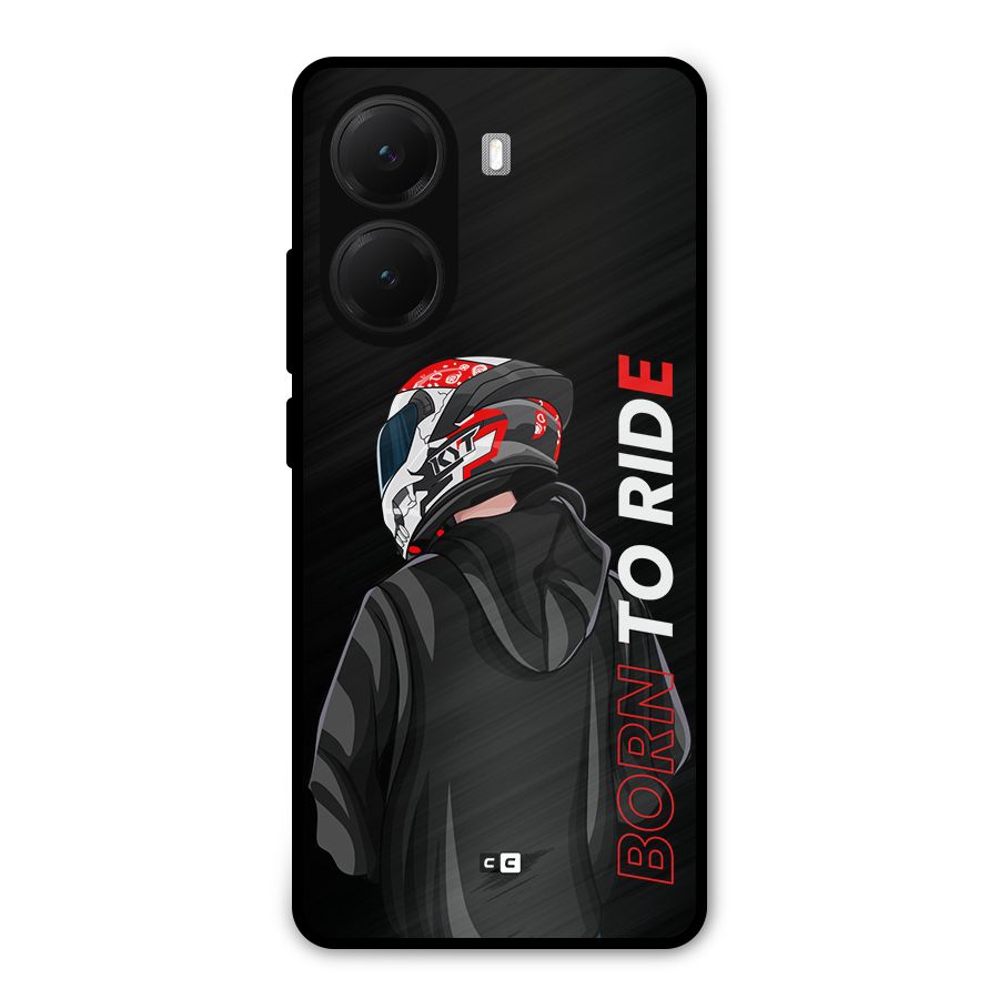 Born To Ride Metal Back Case for Poco X7 Pro