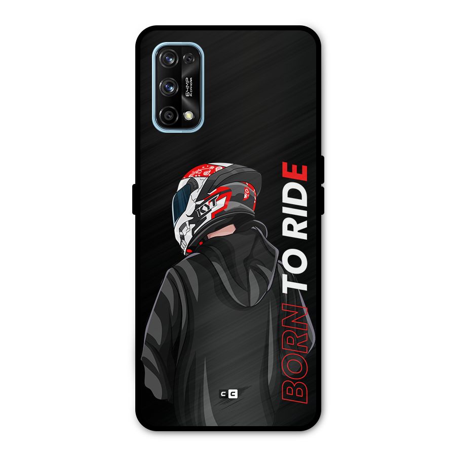 Born To Ride Metal Back Case for Realme 7 Pro