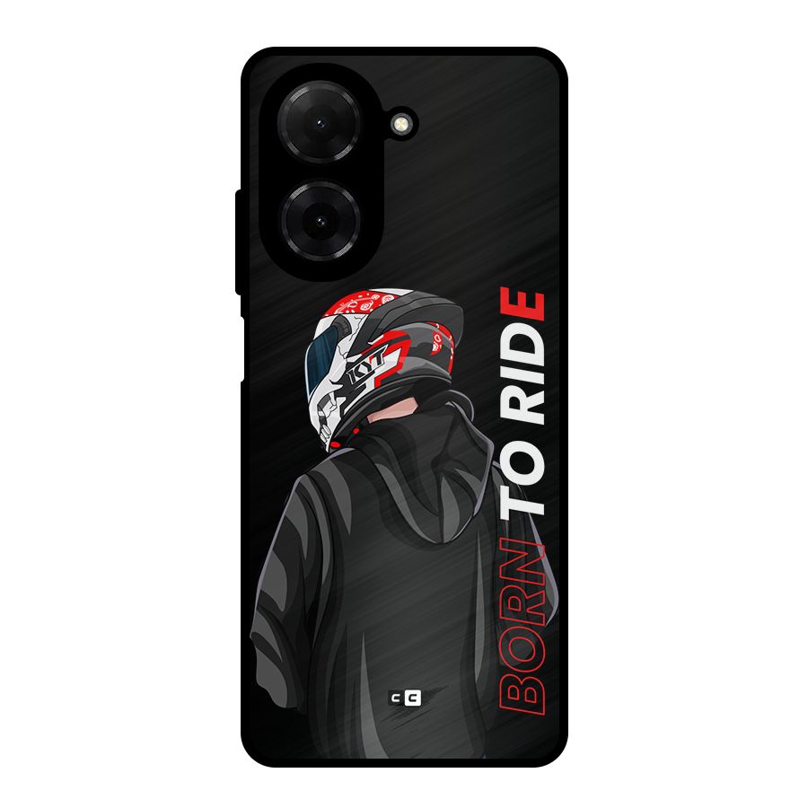 Born To Ride Metal Back Case for Redmi A5 4G