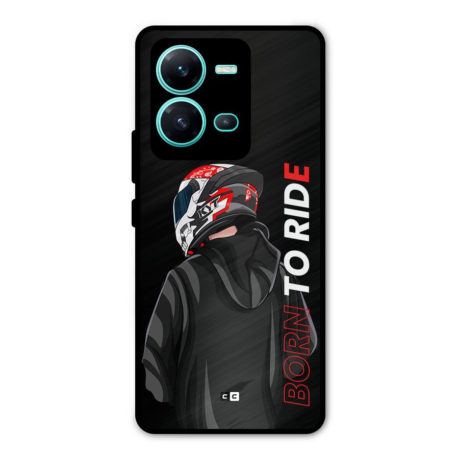 Born To Ride Metal Back Case for Vivo V25