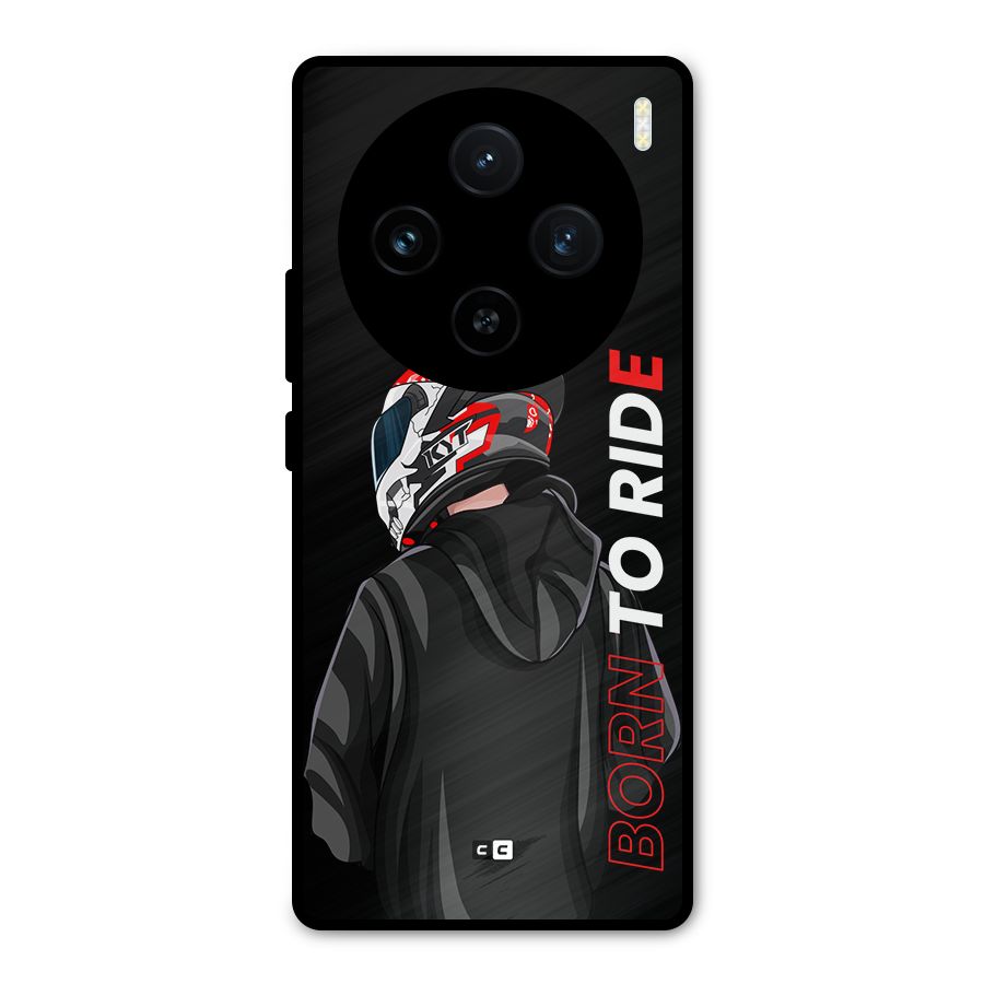 Born To Ride Metal Back Case for Vivo X100