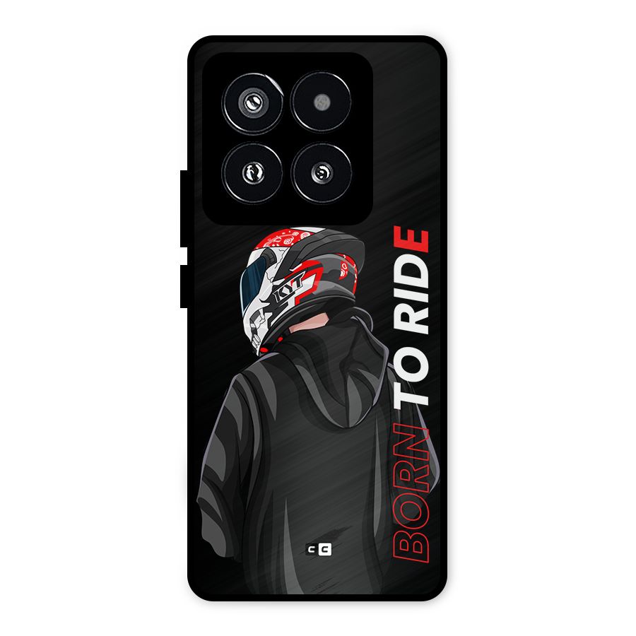 Born To Ride Metal Back Case for Xiaomi 14 Pro