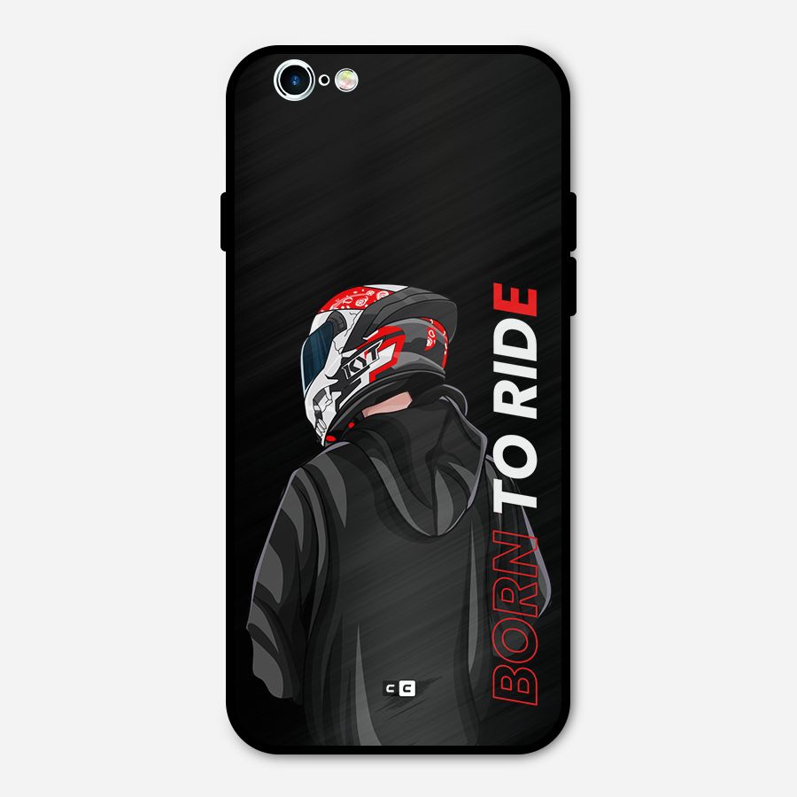 Born To Ride Metal Back Case for iPhone 6 6s