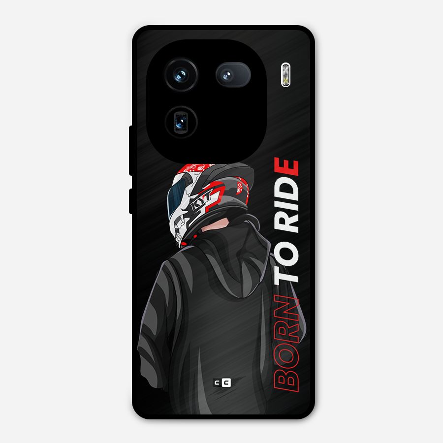 Born To Ride Metal Back Case for iQOO 12