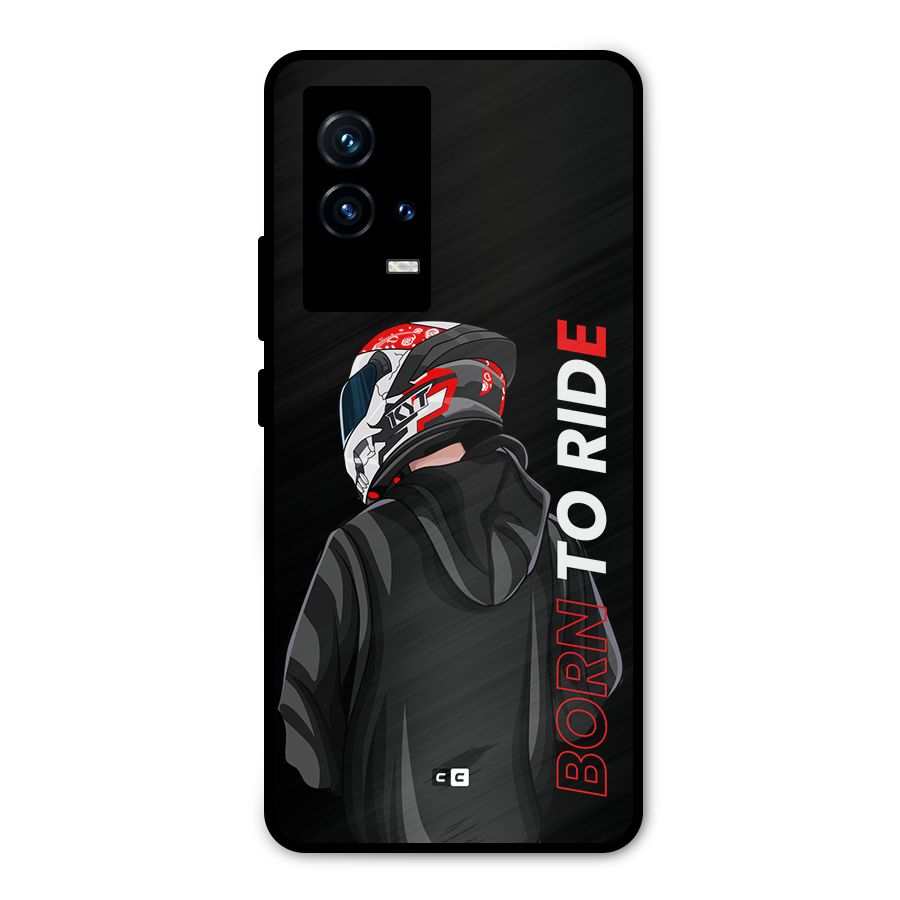 Born To Ride Metal Back Case for iQOO 9 5G