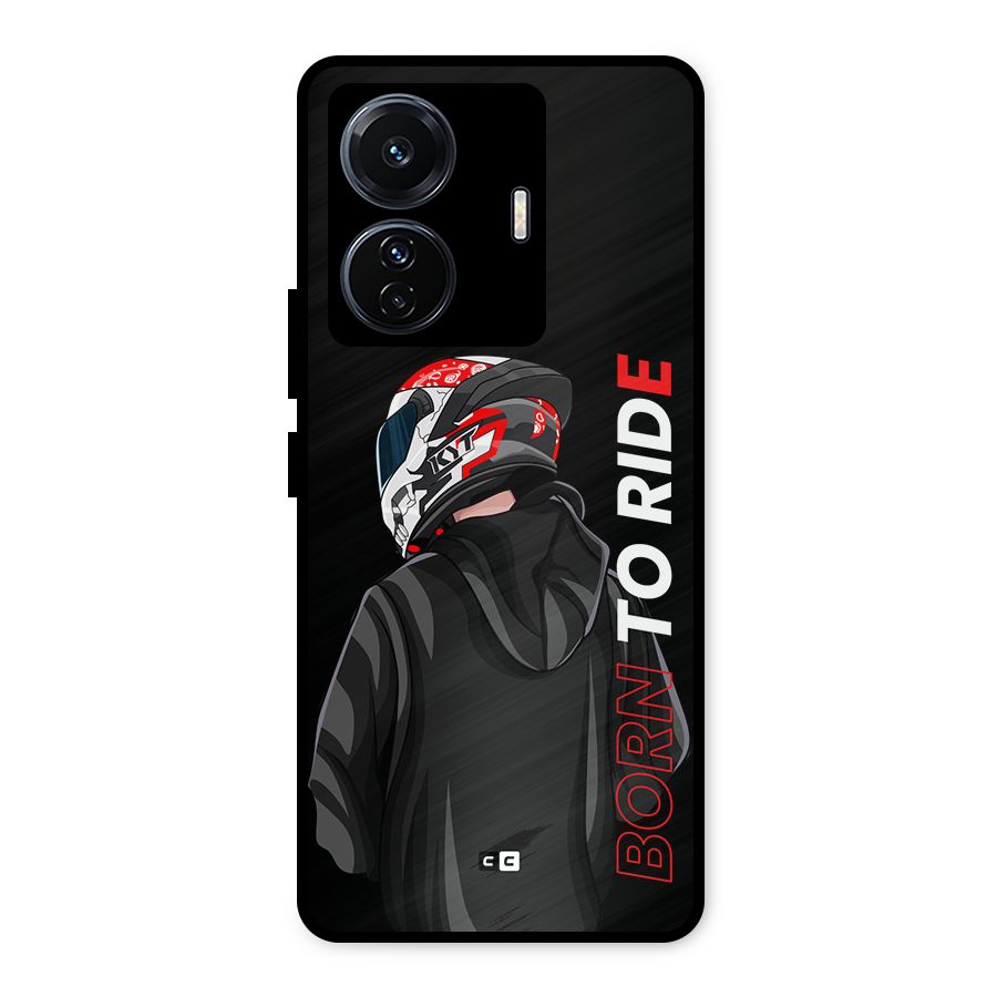 Born To Ride Metal Back Case for iQOO Z6