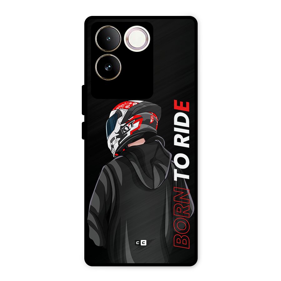 Born To Ride Metal Back Case for iQOO Z7 Pro