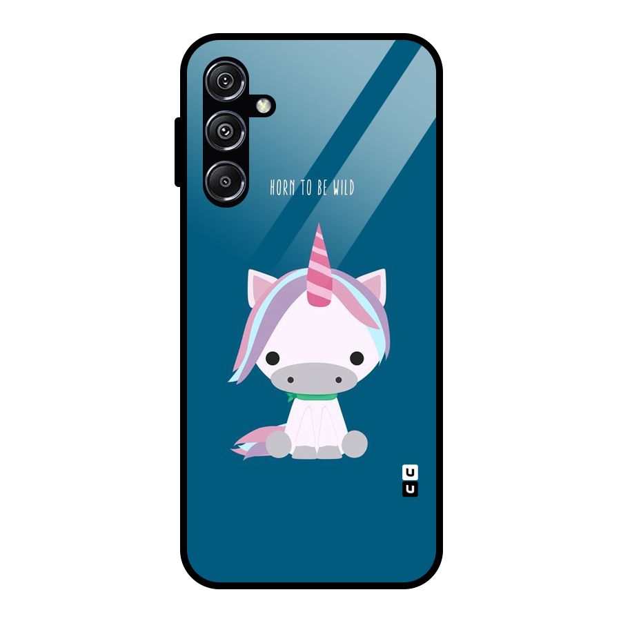 Born Wild Unicorn Glass Back Case for Galaxy M34 5G