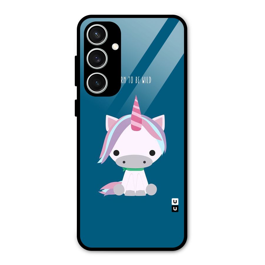 Born Wild Unicorn Glass Back Case for Galaxy S23 FE