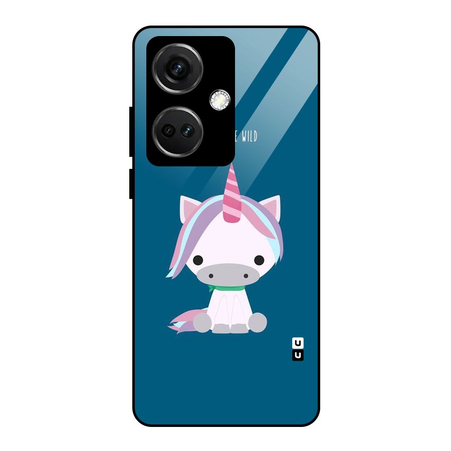 Born Wild Unicorn Glass Back Case for OnePlus Nord CE 3 5G