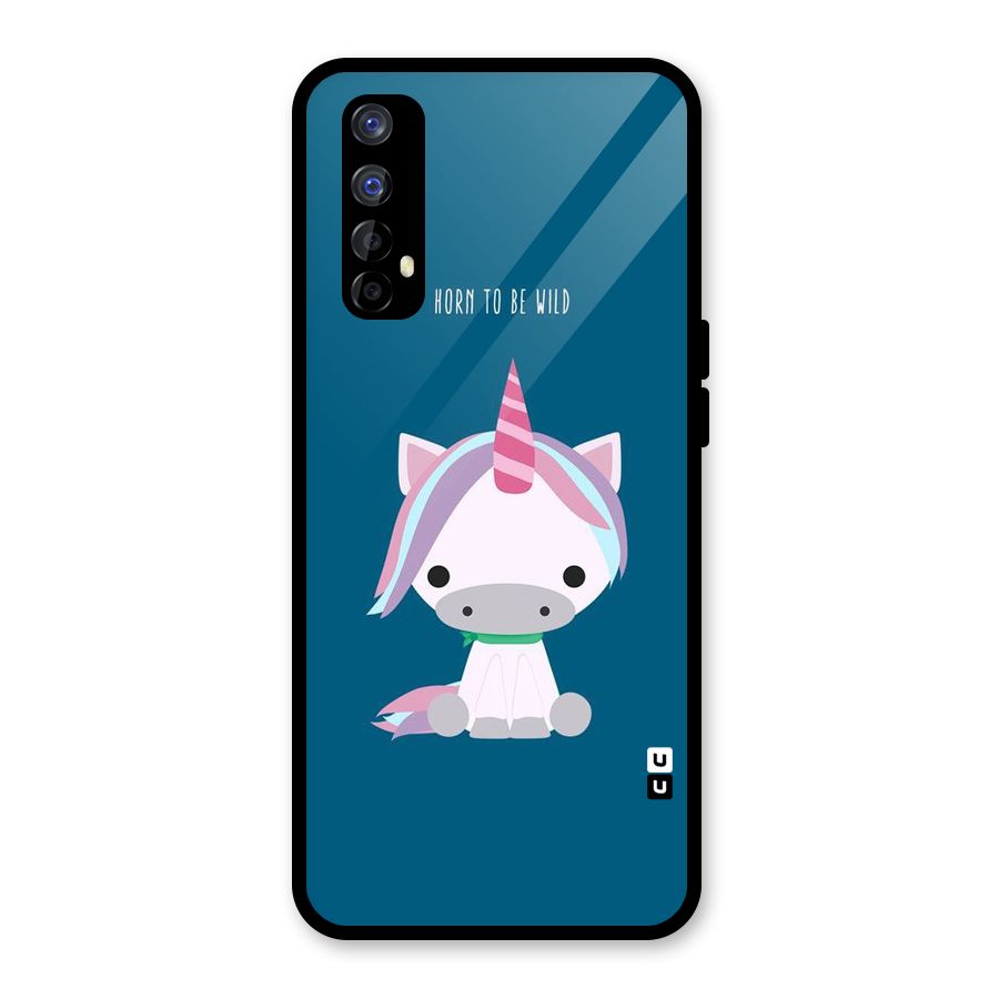 Born Wild Unicorn Glass Back Case for Realme 7