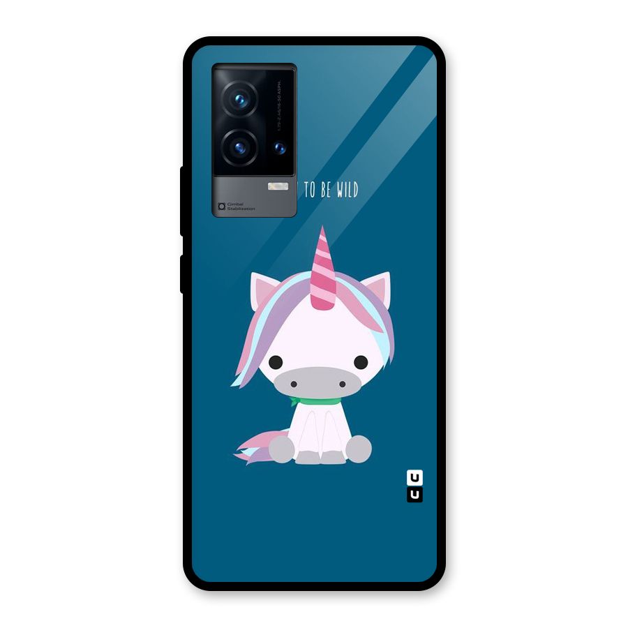 Born Wild Unicorn Glass Back Case for iQOO 9 5G