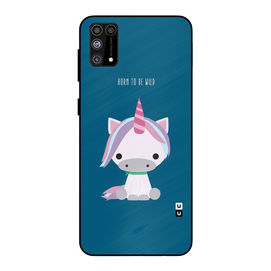 Born Wild Unicorn Metal Back Case for Galaxy F41