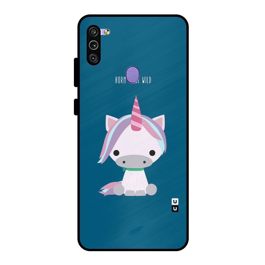 Born Wild Unicorn Metal Back Case for Galaxy M11