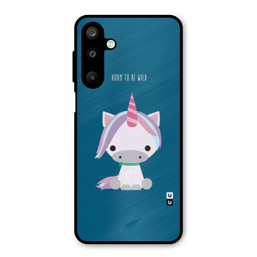 Born Wild Unicorn Metal Back Case for Galaxy M16