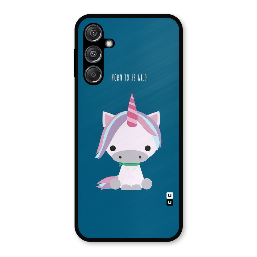 Born Wild Unicorn Metal Back Case for Galaxy M34 5G