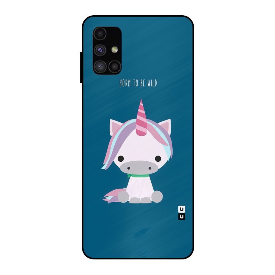 Born Wild Unicorn Metal Back Case for Galaxy M51