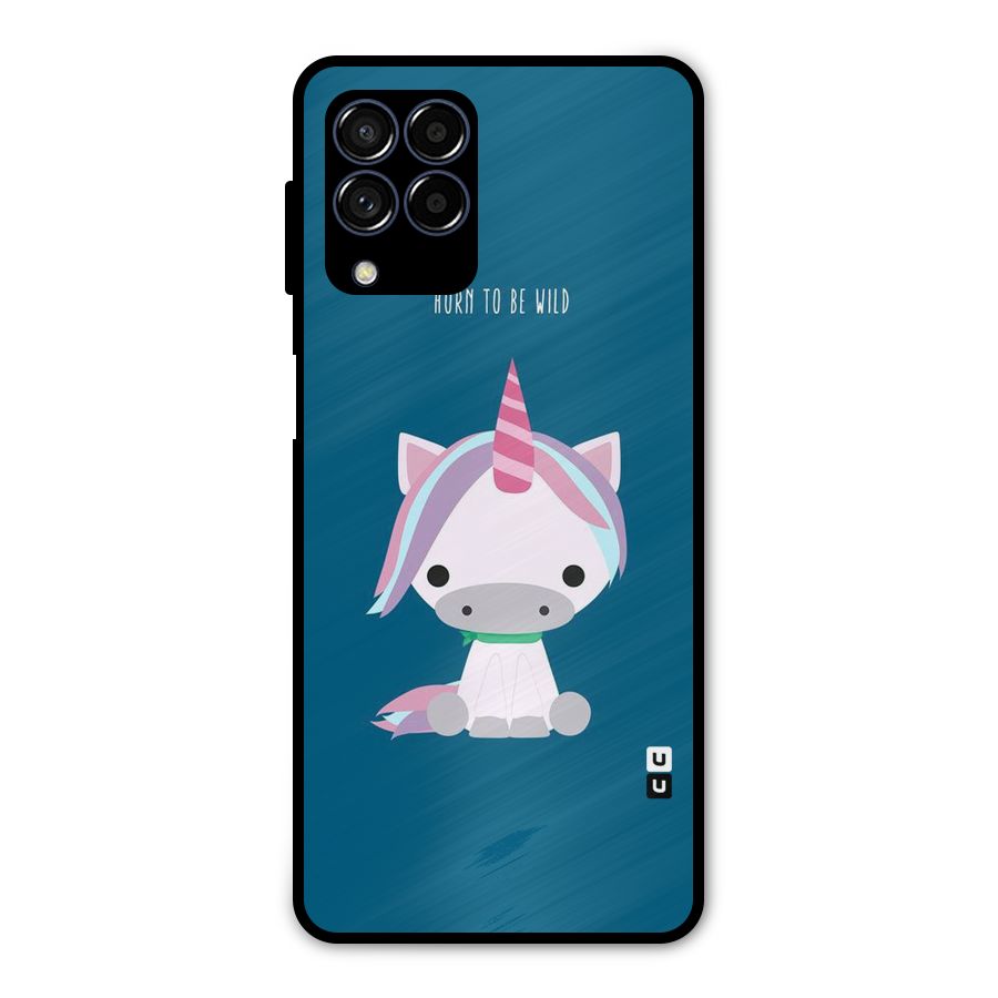 Born Wild Unicorn Metal Back Case for Galaxy M53 5G