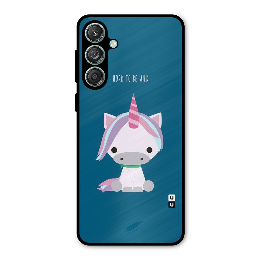 Born Wild Unicorn Metal Back Case for Galaxy M55 5G