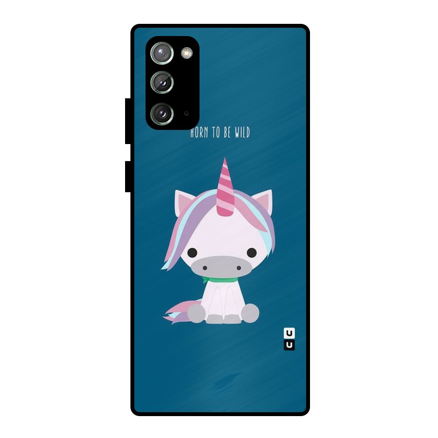 Born Wild Unicorn Metal Back Case for Galaxy Note 20