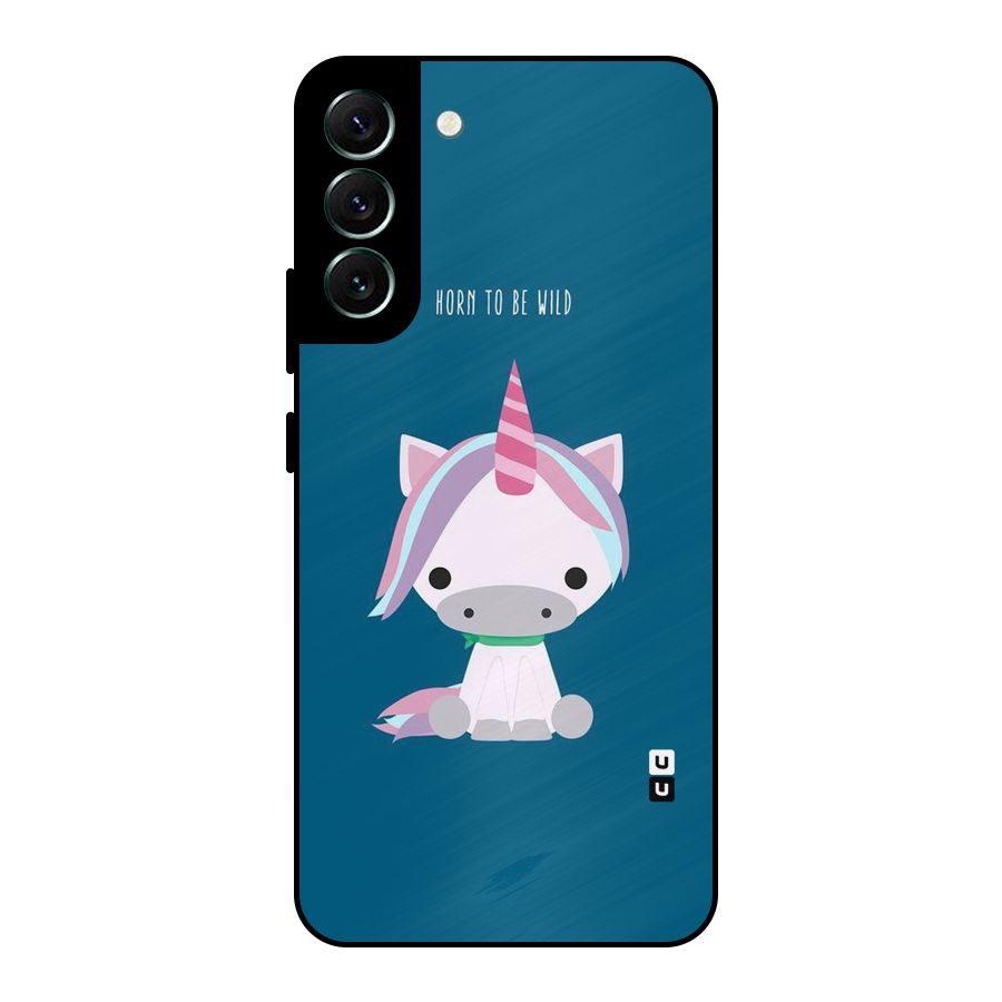 Born Wild Unicorn Metal Back Case for Galaxy S22 Plus 5G