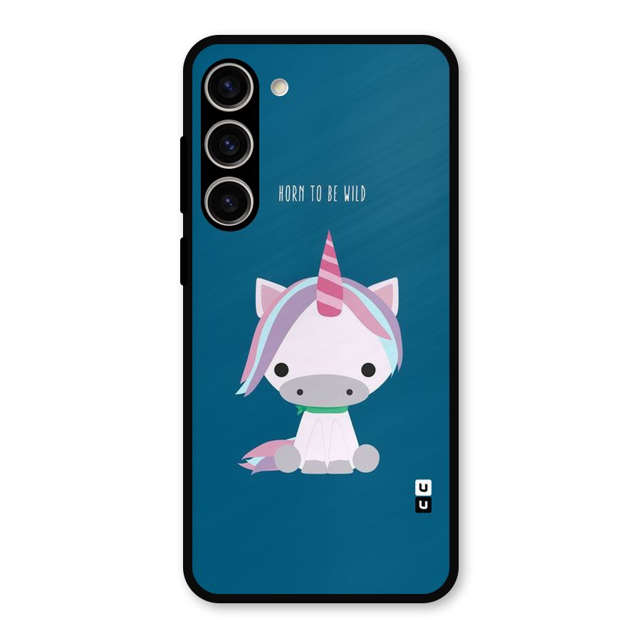 Born Wild Unicorn Metal Back Case for Galaxy S23 Plus