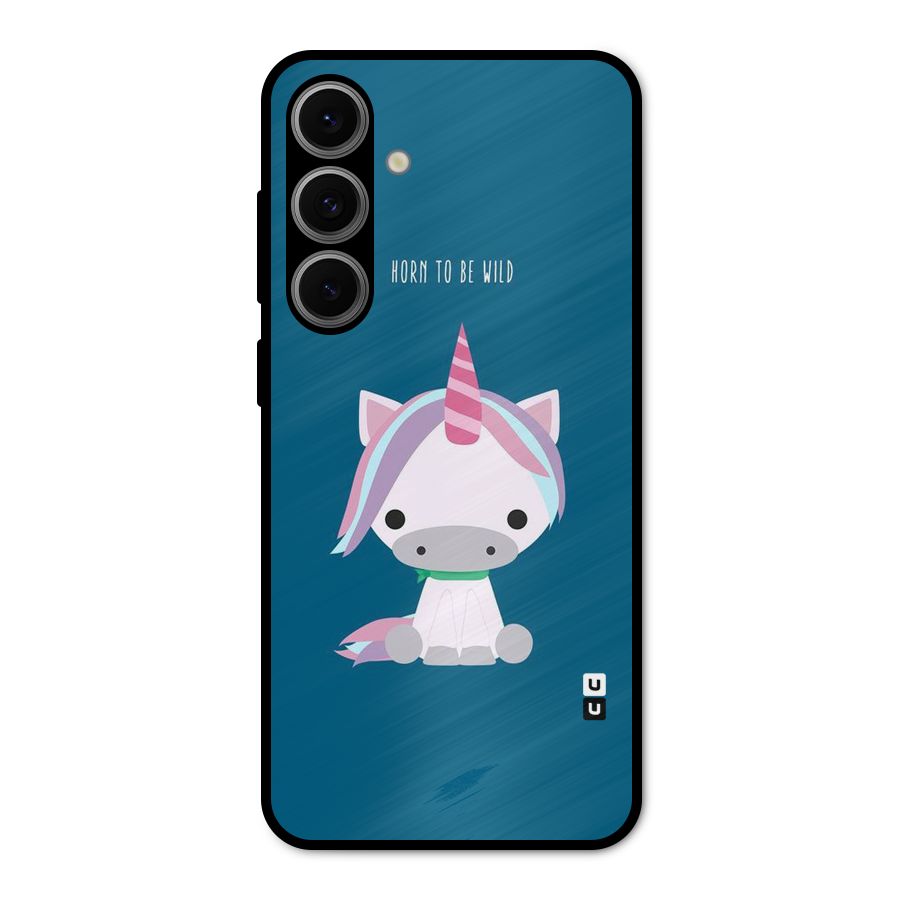 Born Wild Unicorn Metal Back Case for Galaxy S24 FE