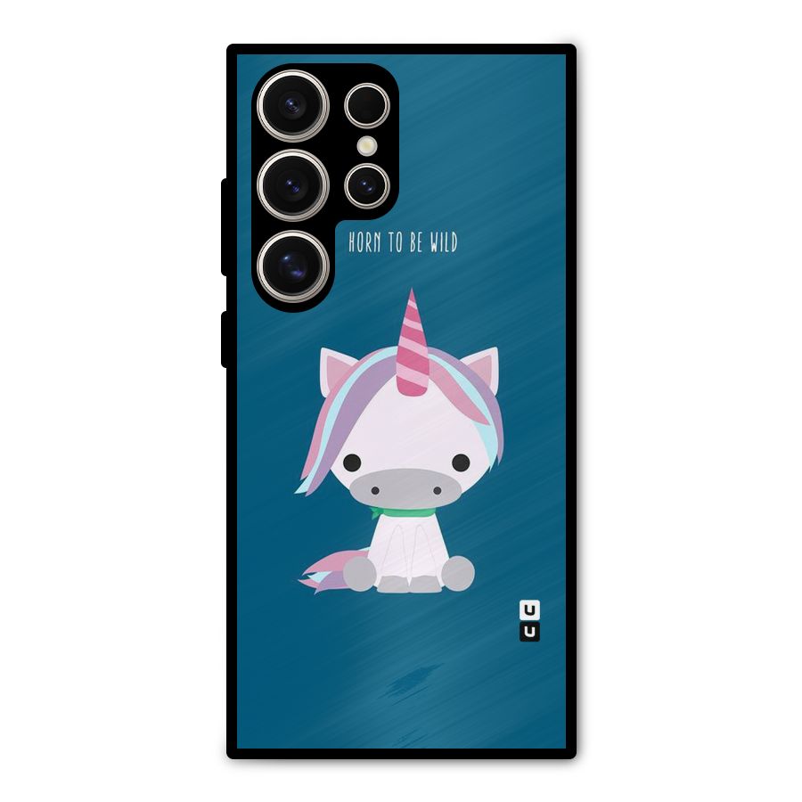 Born Wild Unicorn Metal Back Case for Galaxy S24 Ultra