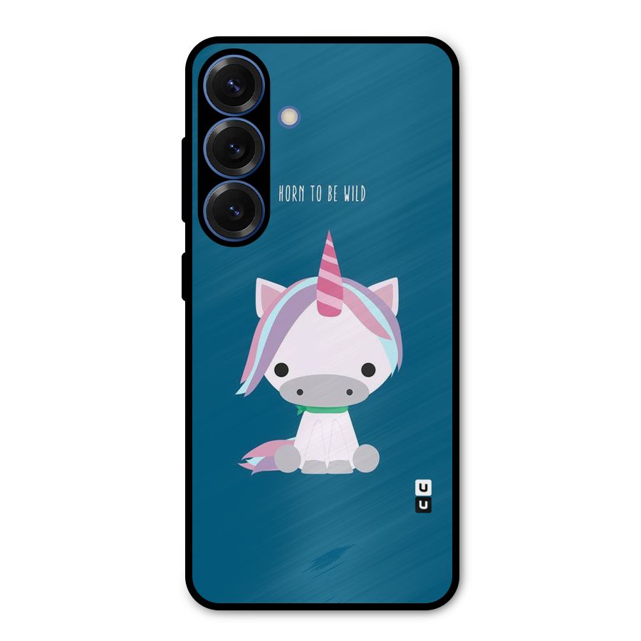Born Wild Unicorn Metal Back Case for Galaxy S25