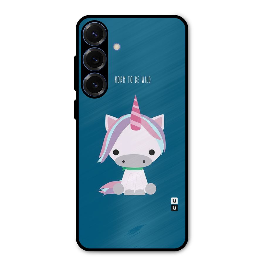 Born Wild Unicorn Metal Back Case for Galaxy S25 Plus