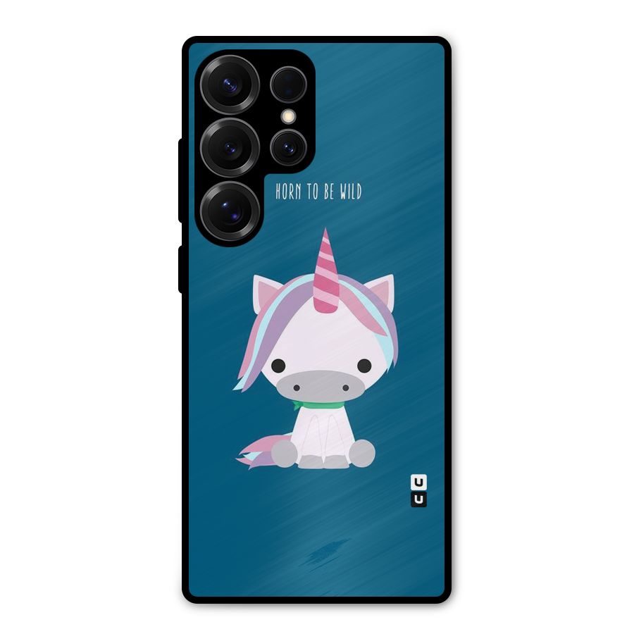 Born Wild Unicorn Metal Back Case for Galaxy S25 Ultra