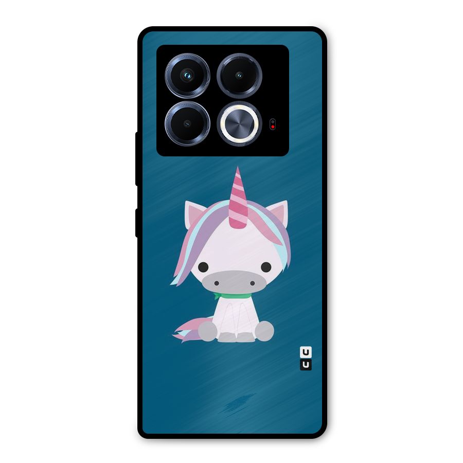 Born Wild Unicorn Metal Back Case for Infinix Note 40 5G