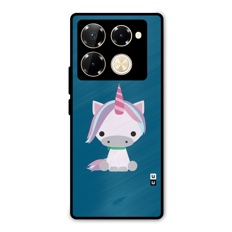 Born Wild Unicorn Metal Back Case for Infinix Note 40 Pro