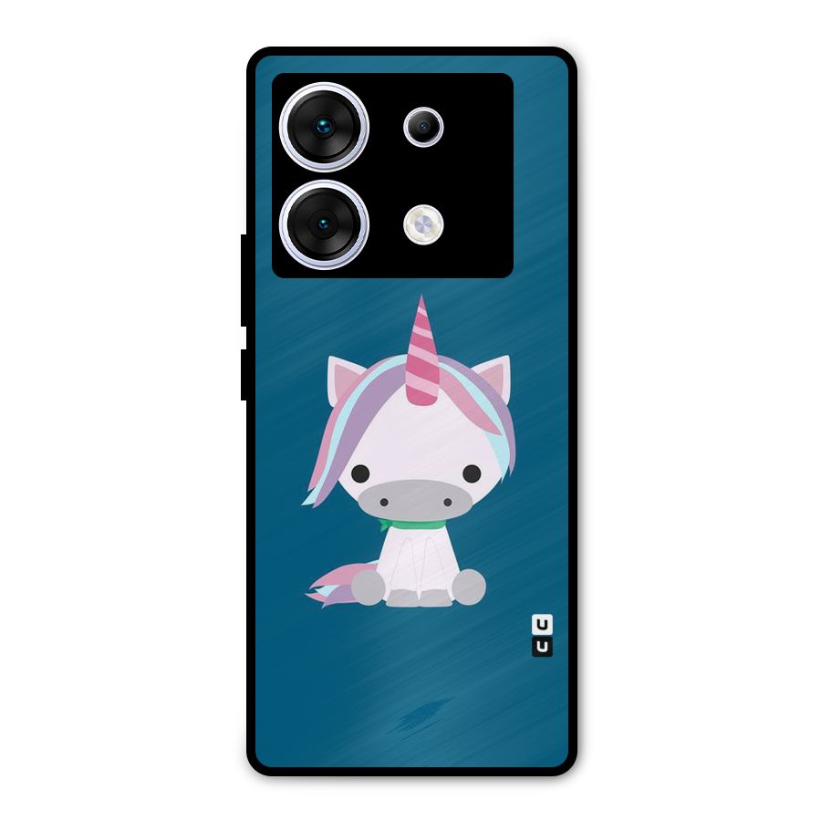 Born Wild Unicorn Metal Back Case for Infinix Zero 30 5G