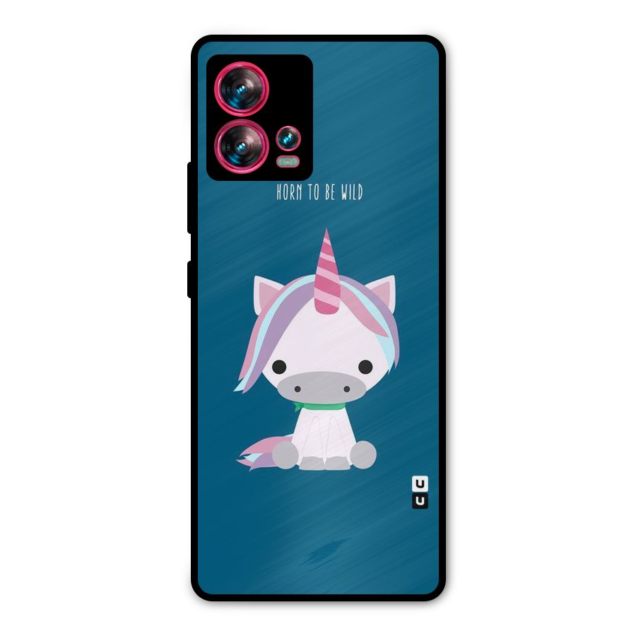 Born Wild Unicorn Metal Back Case for Motorola Edge 30 Fusion