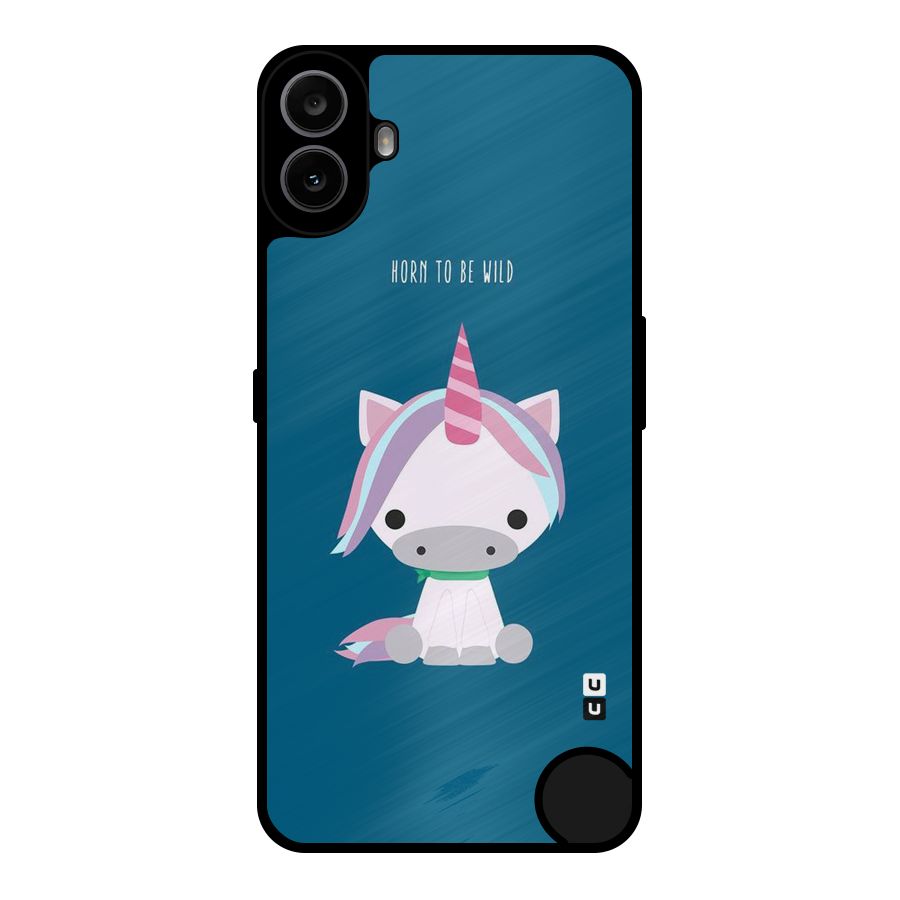 Born Wild Unicorn Metal Back Case for Nothing CMF Phone 1