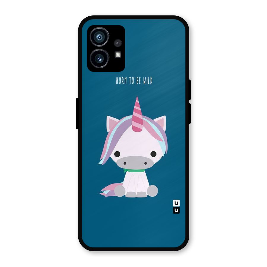 Born Wild Unicorn Metal Back Case for Nothing Phone 1