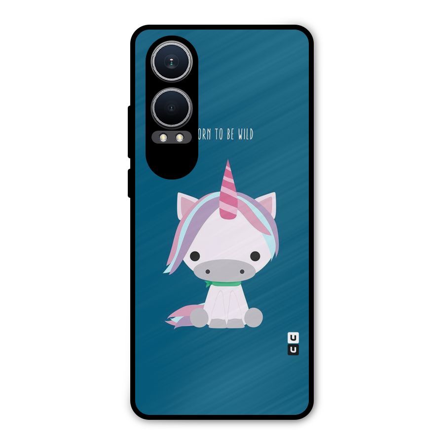 Born Wild Unicorn Metal Back Case for OnePlus Nord CE4 Lite