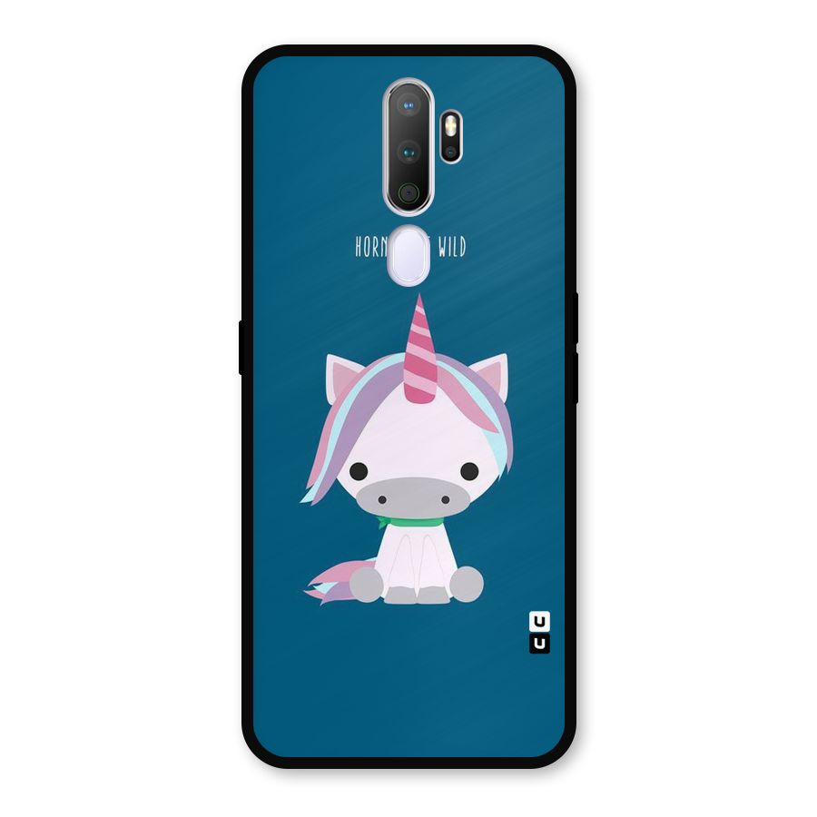 Born Wild Unicorn Metal Back Case for Oppo A9 (2020)