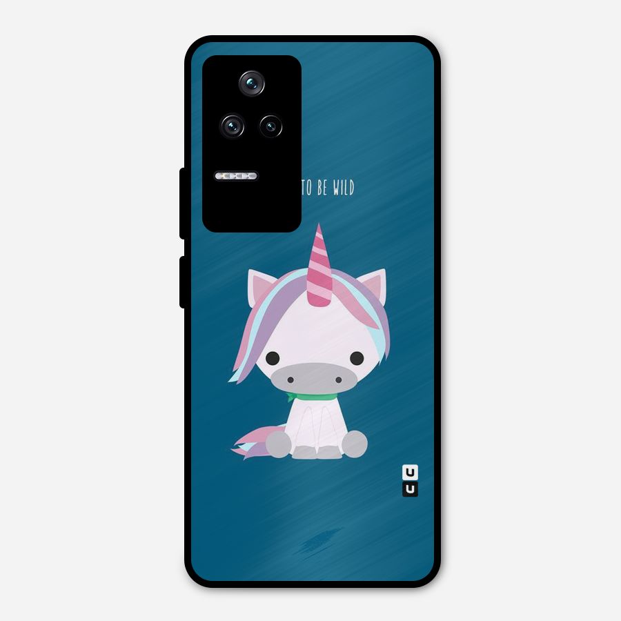 Born Wild Unicorn Metal Back Case for Poco F4 5G