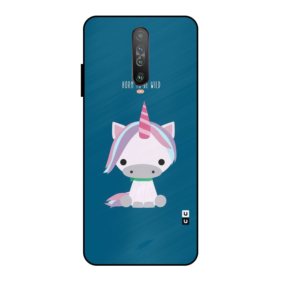Born Wild Unicorn Metal Back Case for Poco X2